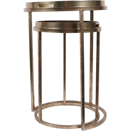 Palm Tree Set Of 2 Side Tray Tables