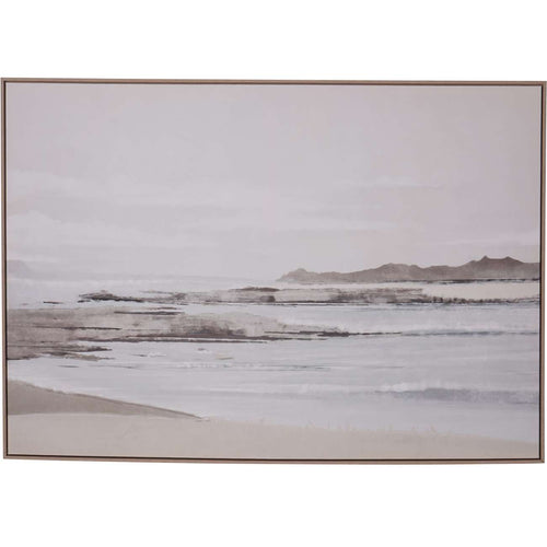 Blurred Seascape Framed Canvas Wall Art 140x100cm