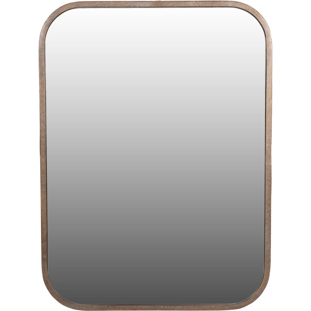 Belvedere Aged Gold Rectangular Mirror 102x76cm