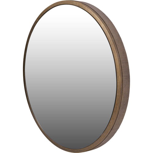 Belvedere Aged Gold Round Mirror 80x80cm
