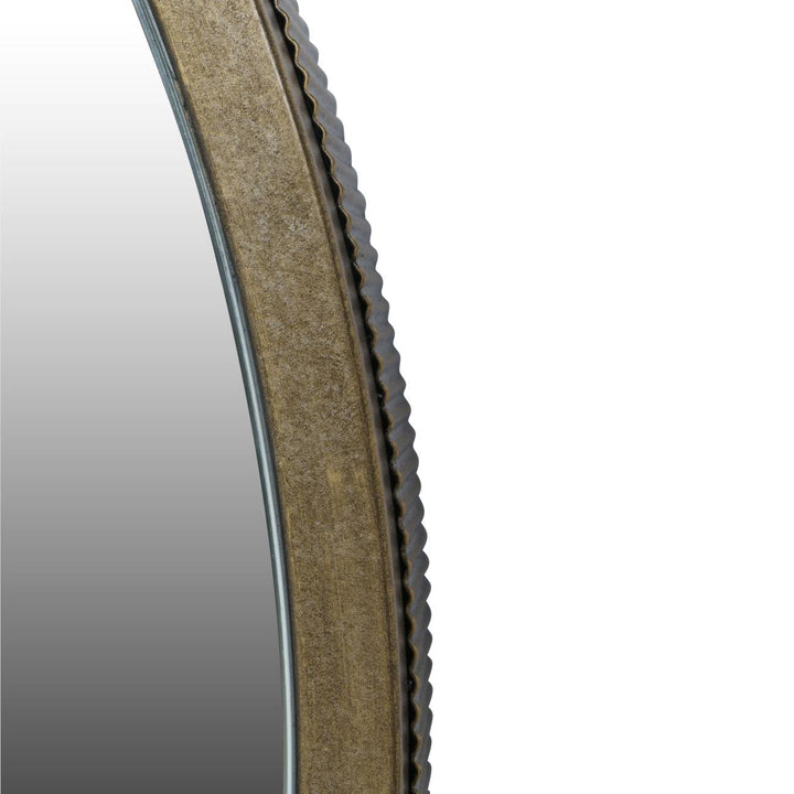 Belvedere Aged Gold Round Mirror 80x80cm