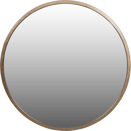 Belvedere Aged Gold Round Mirror 80x80cm