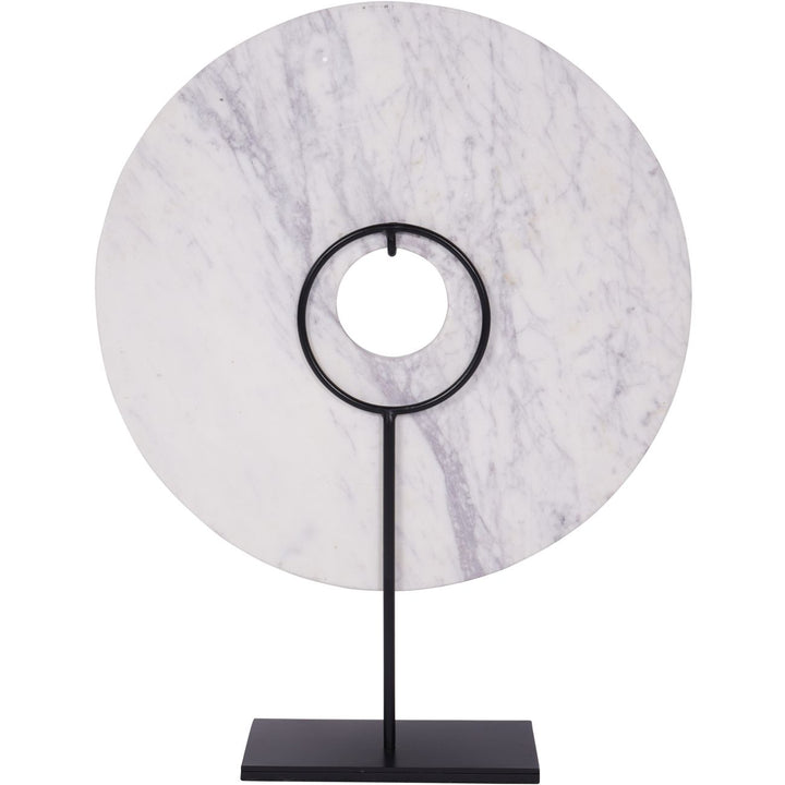 Castello White Marble Disc