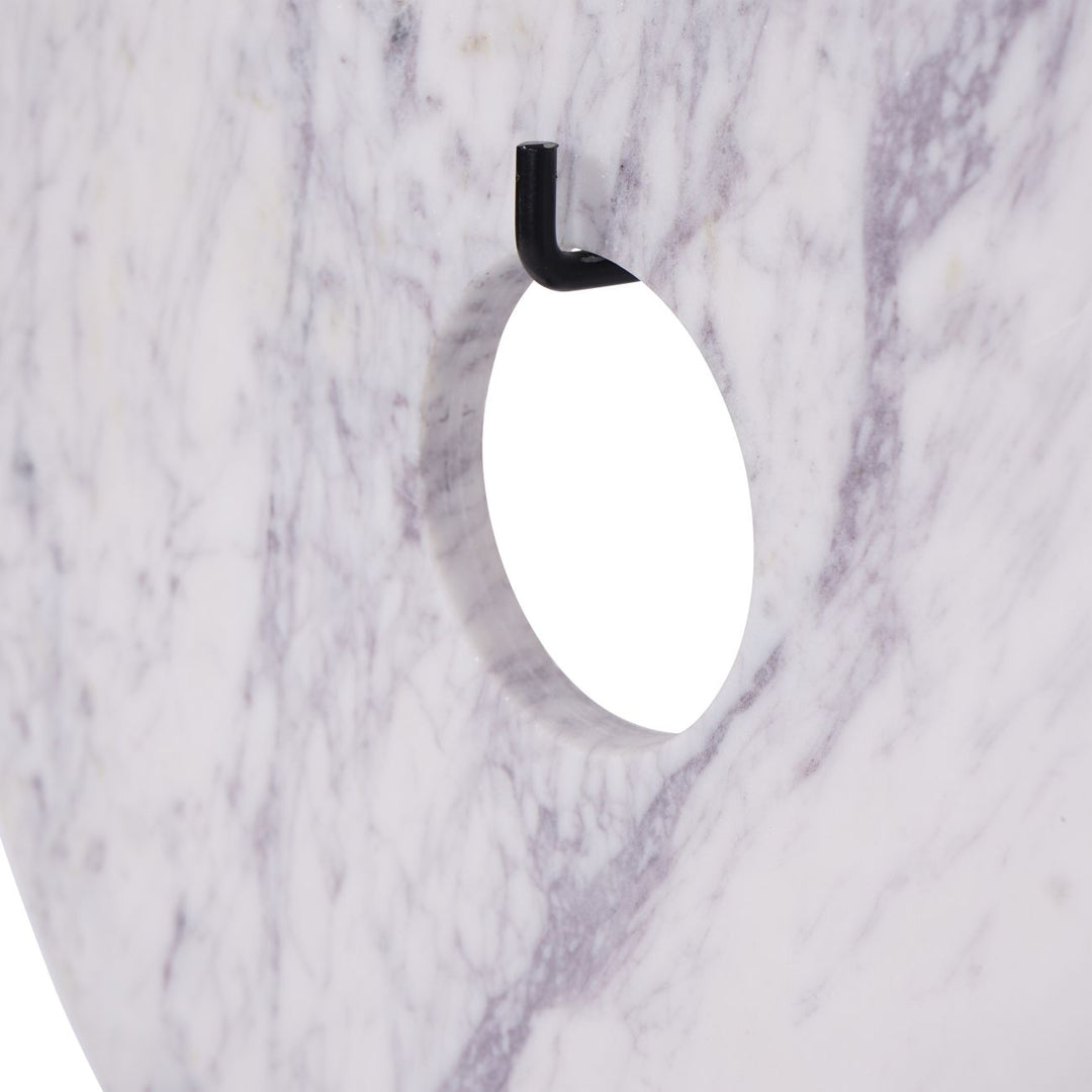 Castello White Marble Disc