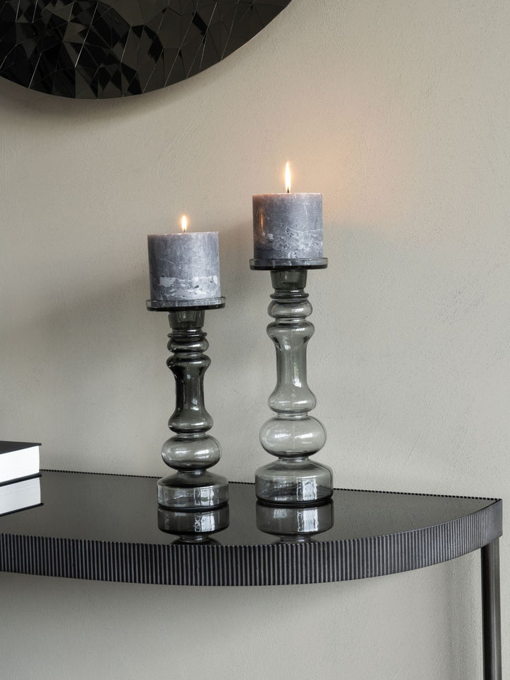 Vitrum Glass Candle Holder 35cm