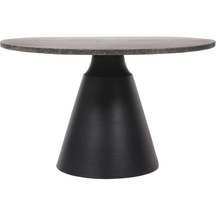 Clifton II Charcoal Black and Dark Travertine Coffee Table Small 60cm