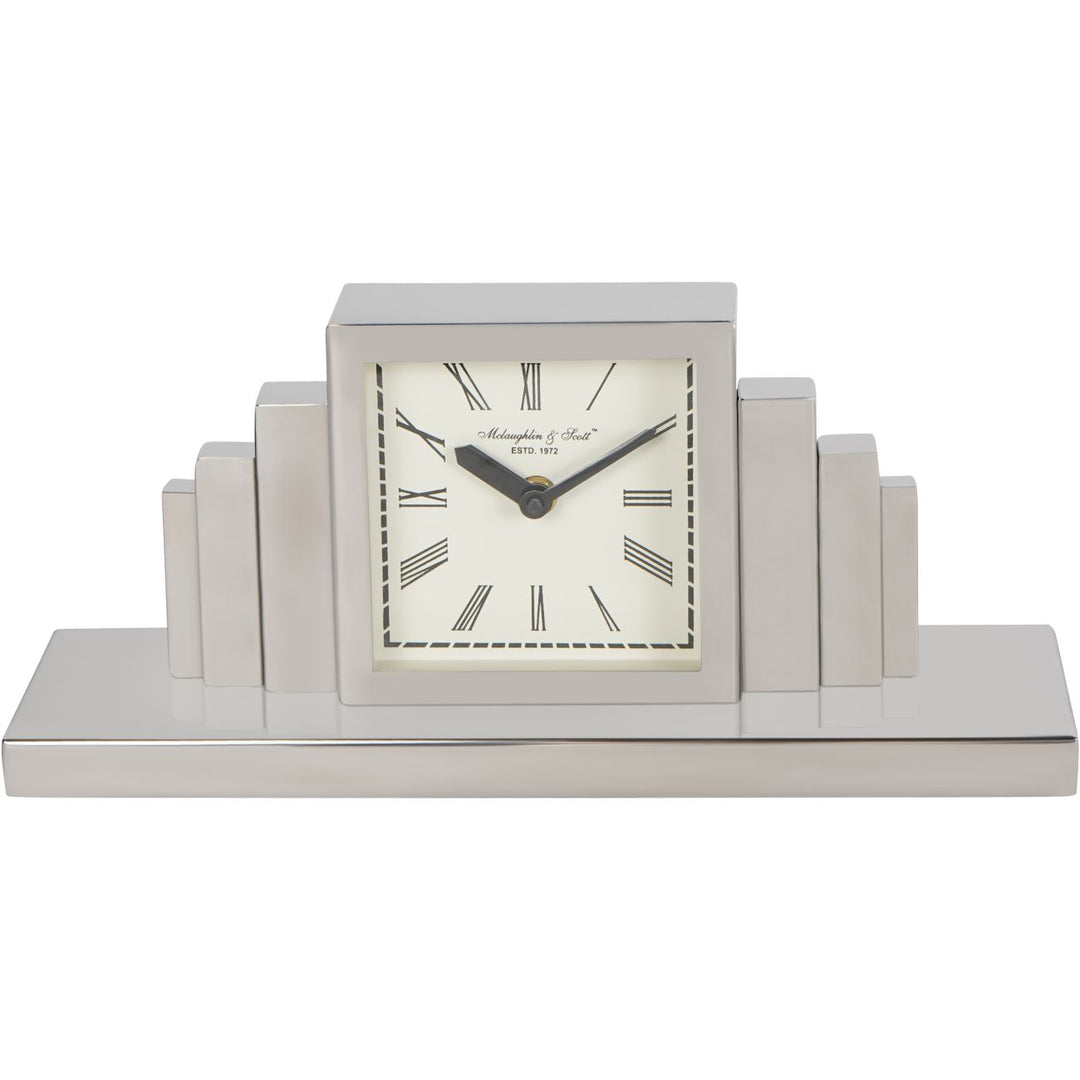 Plaza Nickle Mantel Clock