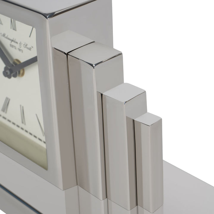 Plaza Nickle Mantel Clock