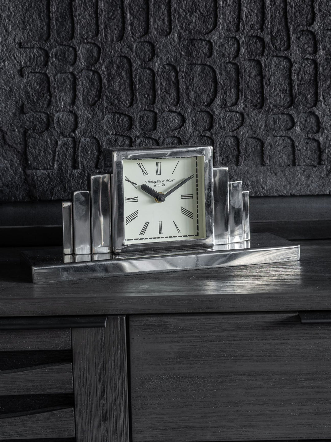 Plaza Nickle Mantel Clock
