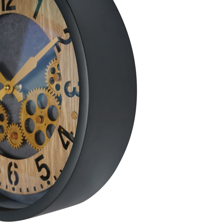 Palladium Mini Cogs Clock Black 32.8cm