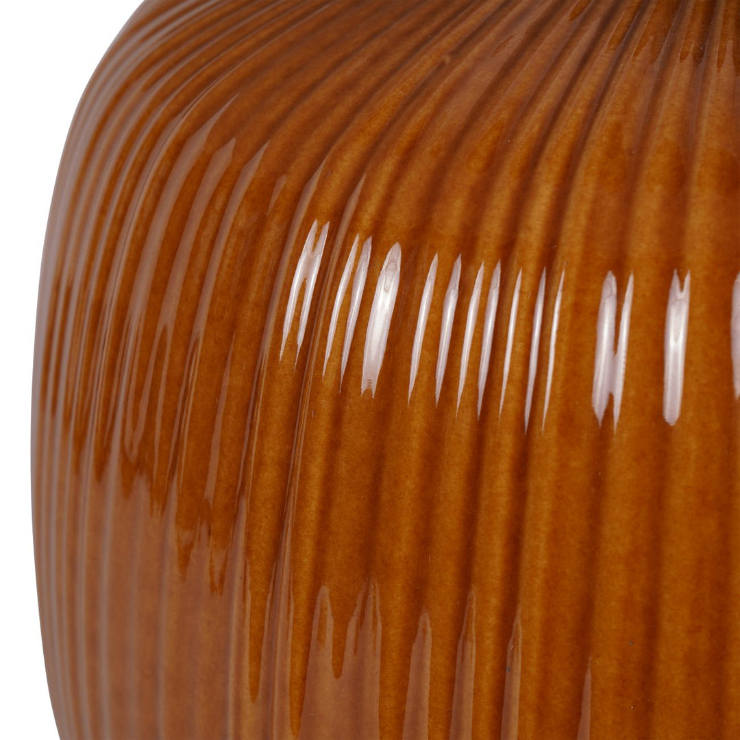Bruno Ceramic Table Lamp Burnt Ochre