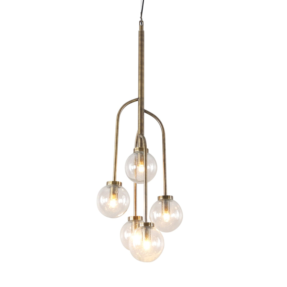 Wellesley Globe Five Lamp Pendant