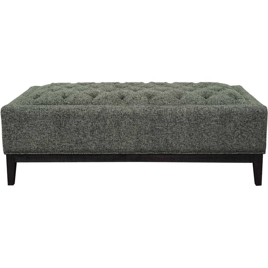 Theodore Buttoned XL Ottoman Forest Green