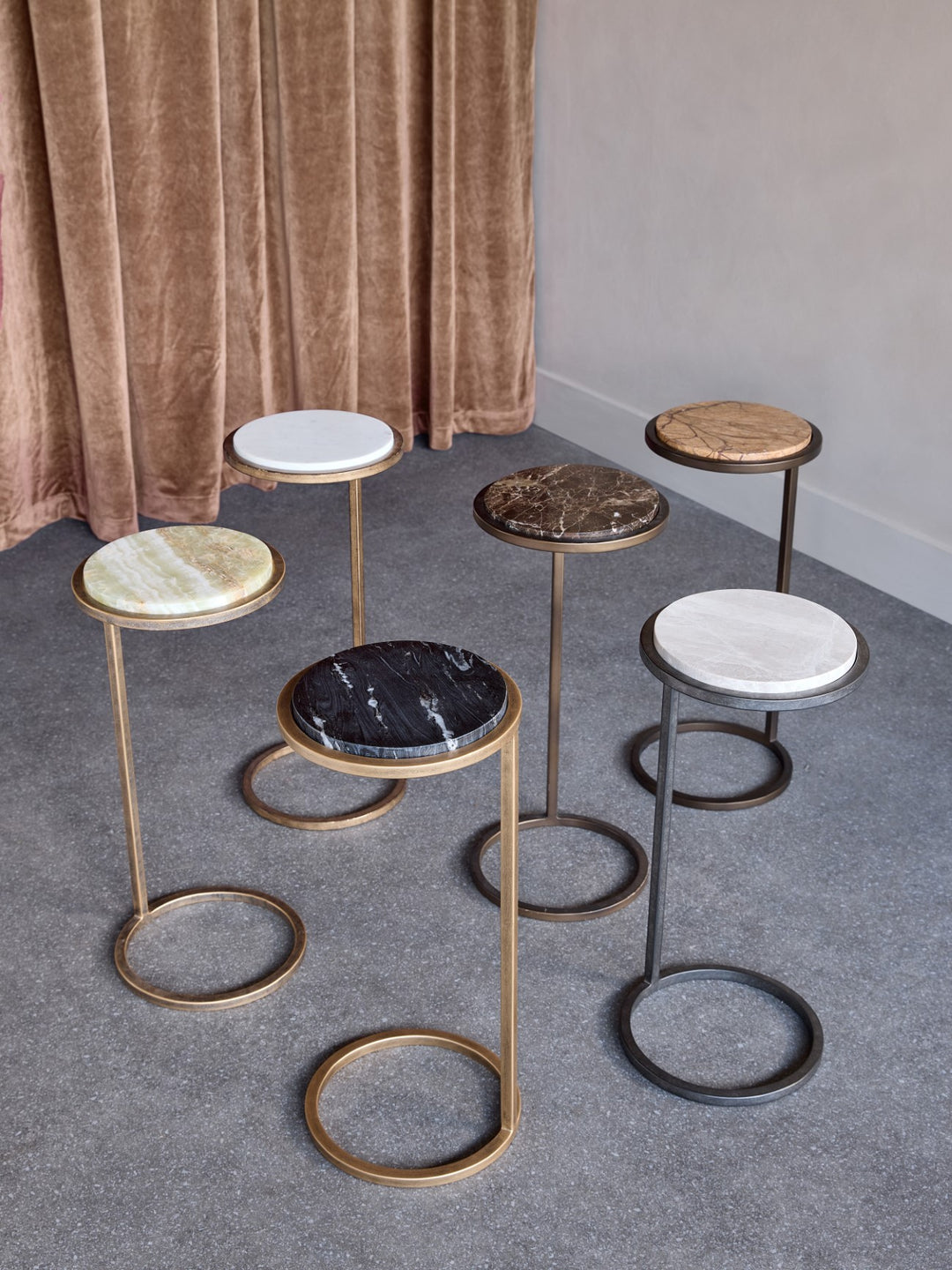 Thorpe Square Metal and Glass Side Table