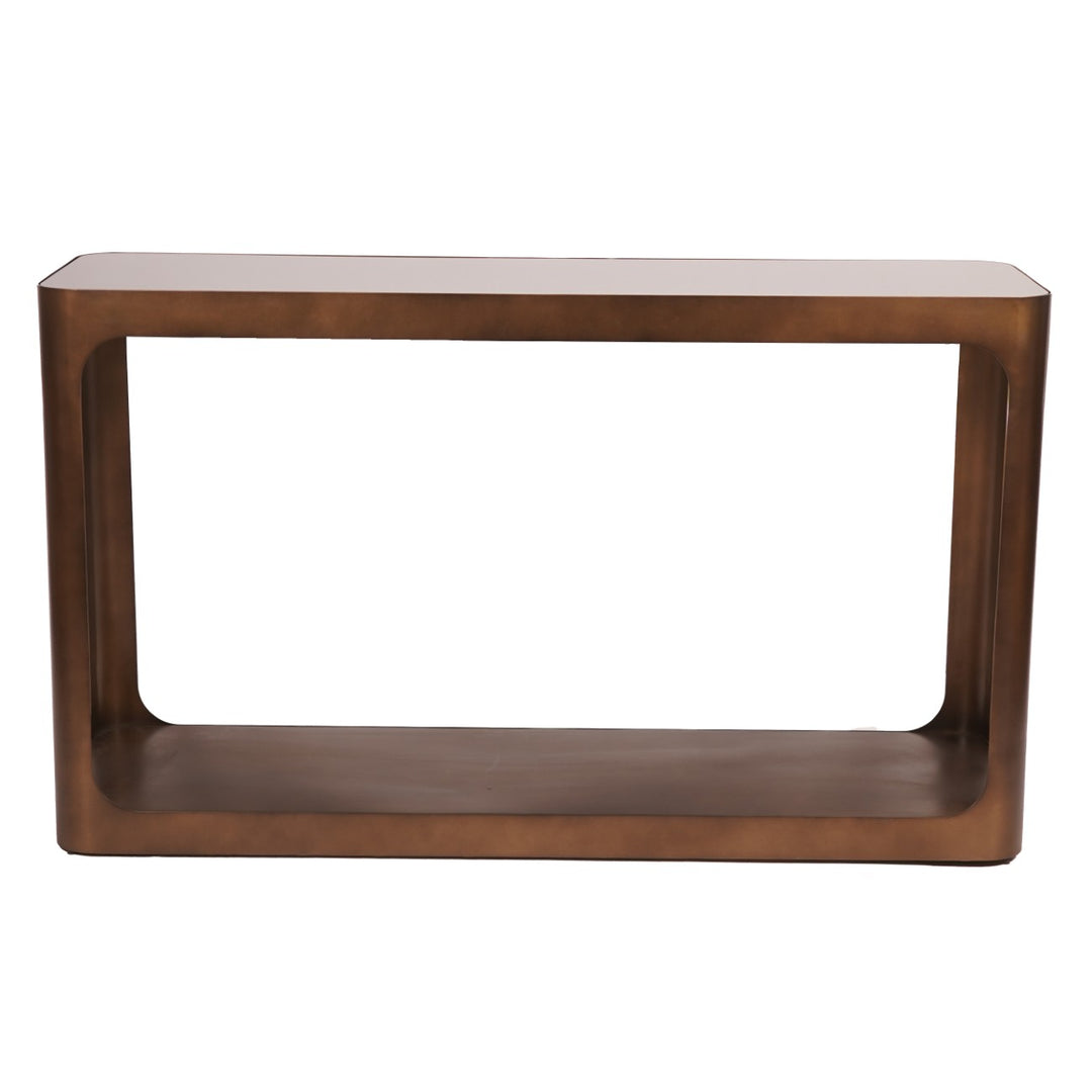 Thorpe Metal and Glass Console Table