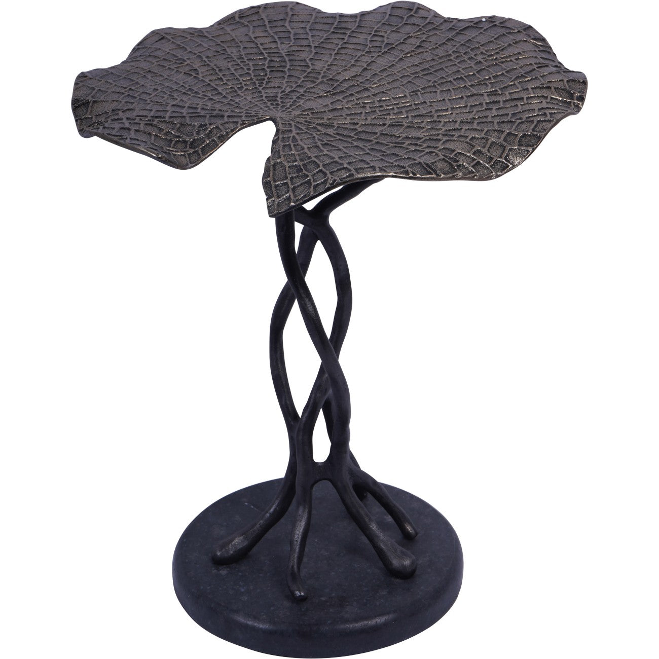 Lily Pad Leaf Side Table in Cast Aluminium
