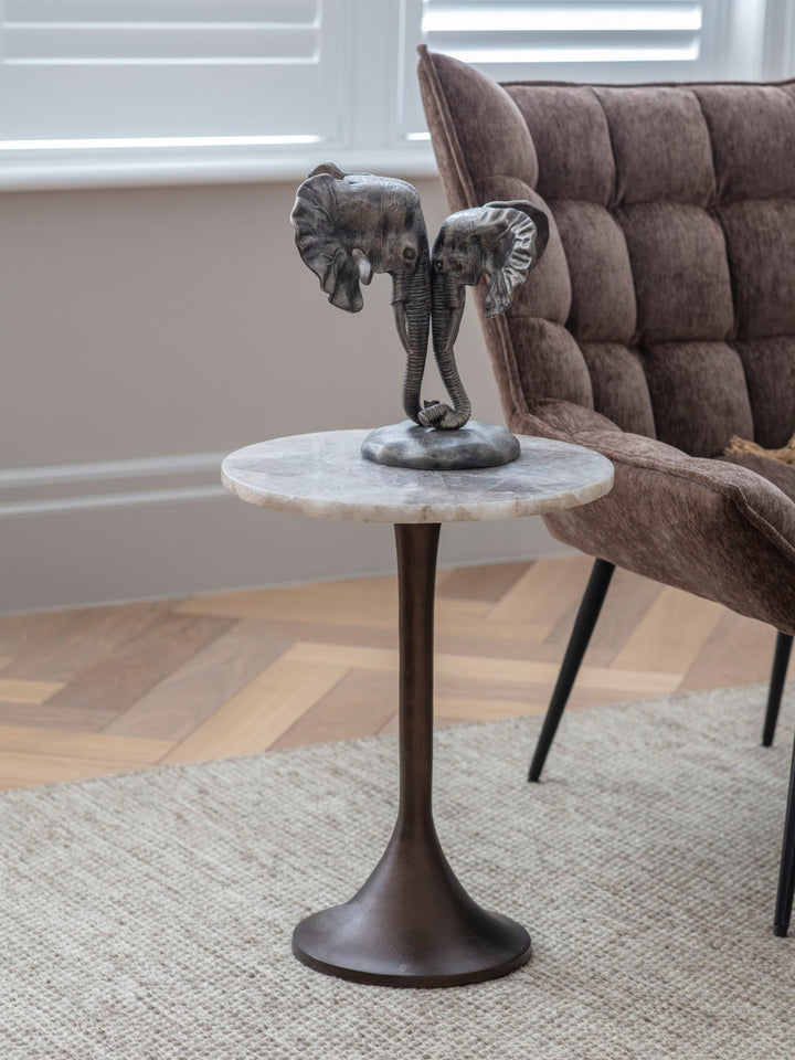 Bosworth Smokey Quartz Side Table 42cm