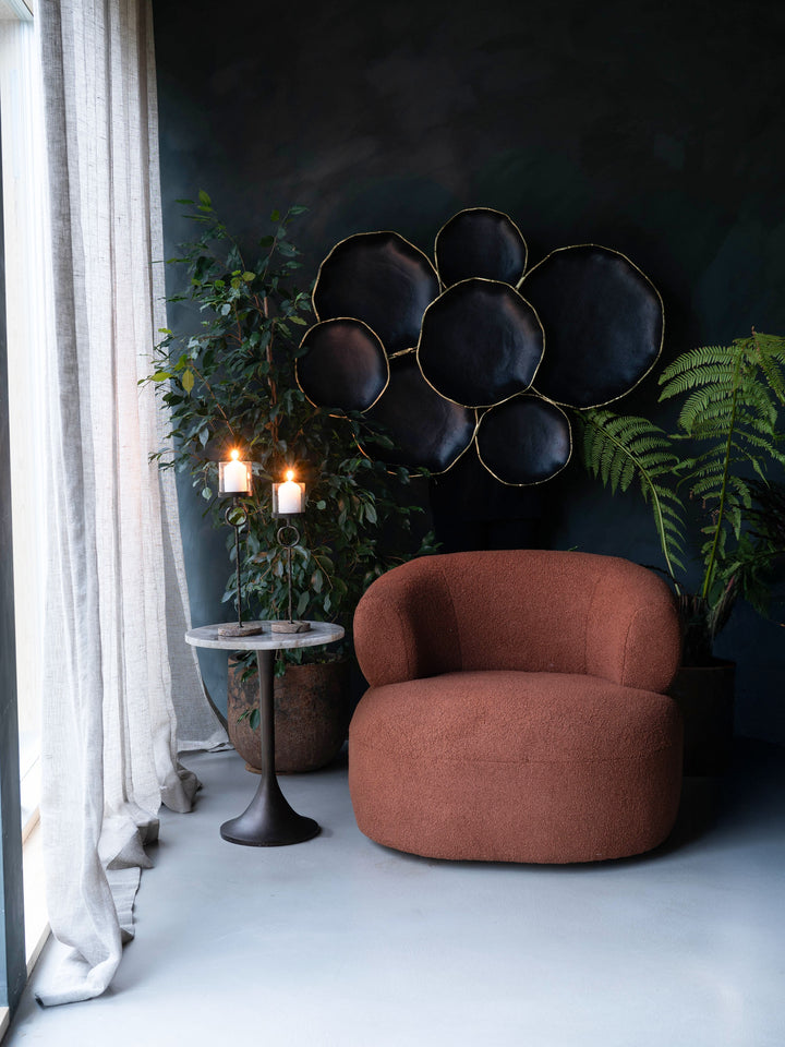 Arlow 7 Disc Black Metal Wall Art