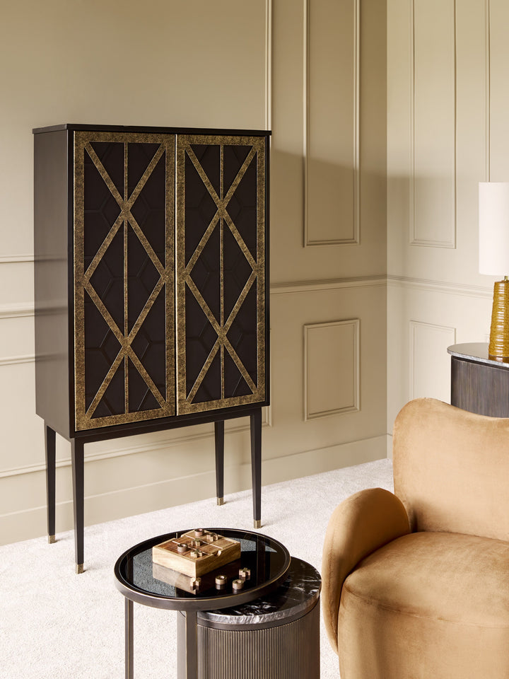 Reeno Fretwork Bar Cabinet