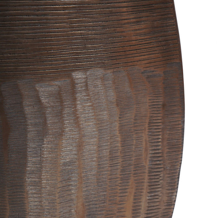 Southwold Textured Oval Antique Brass Vase 100cm