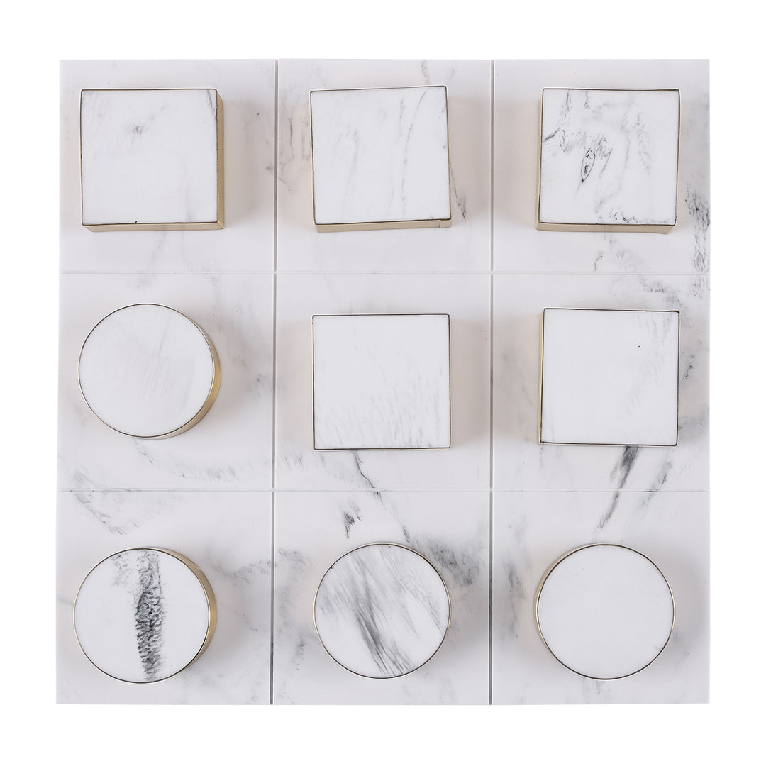 Jenkin White and Brass Noughts and Crosses Game