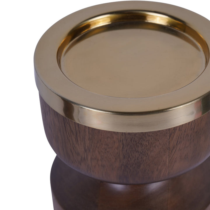 Amalfi Wooden Pillar Holder 31cm