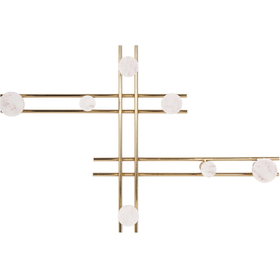Genoa Iron and Marble Seven Wall Hanger