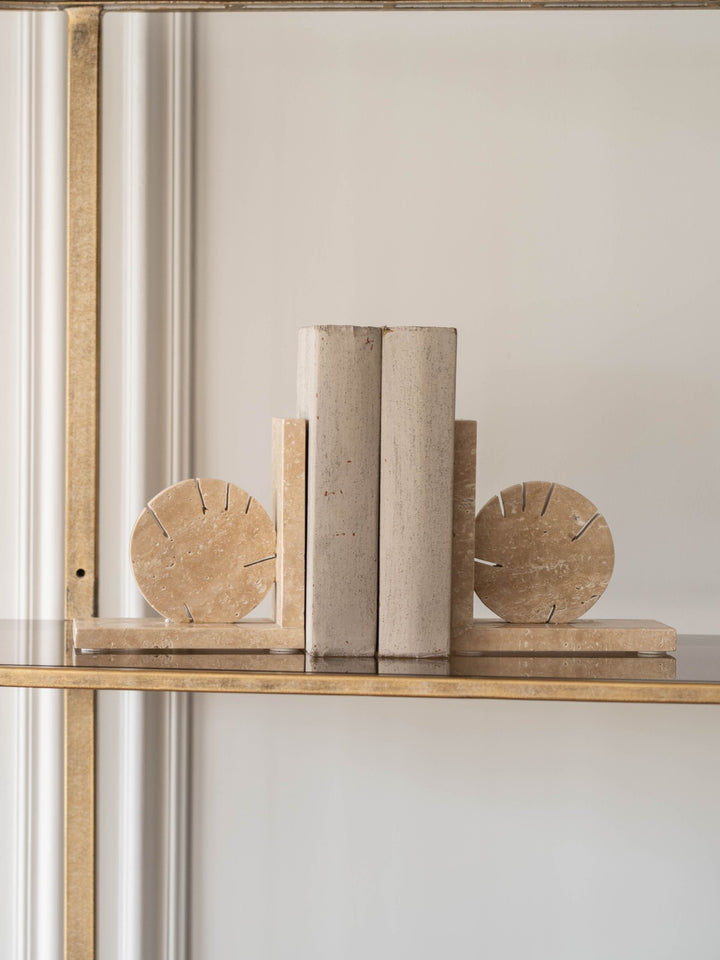Catania Travertine Bookends
