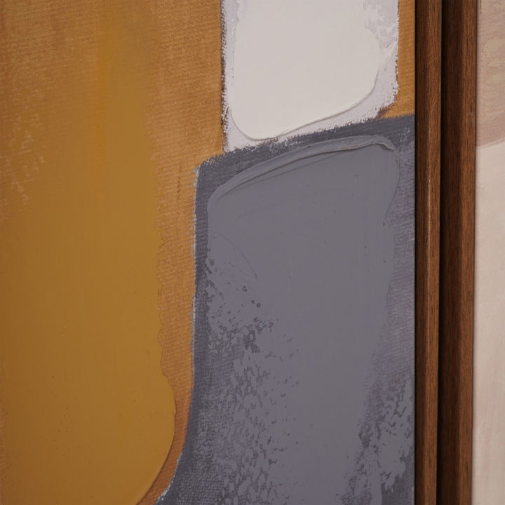 Modern Abstract Set of 2 Framed Canvas Wall Art 160x120cm