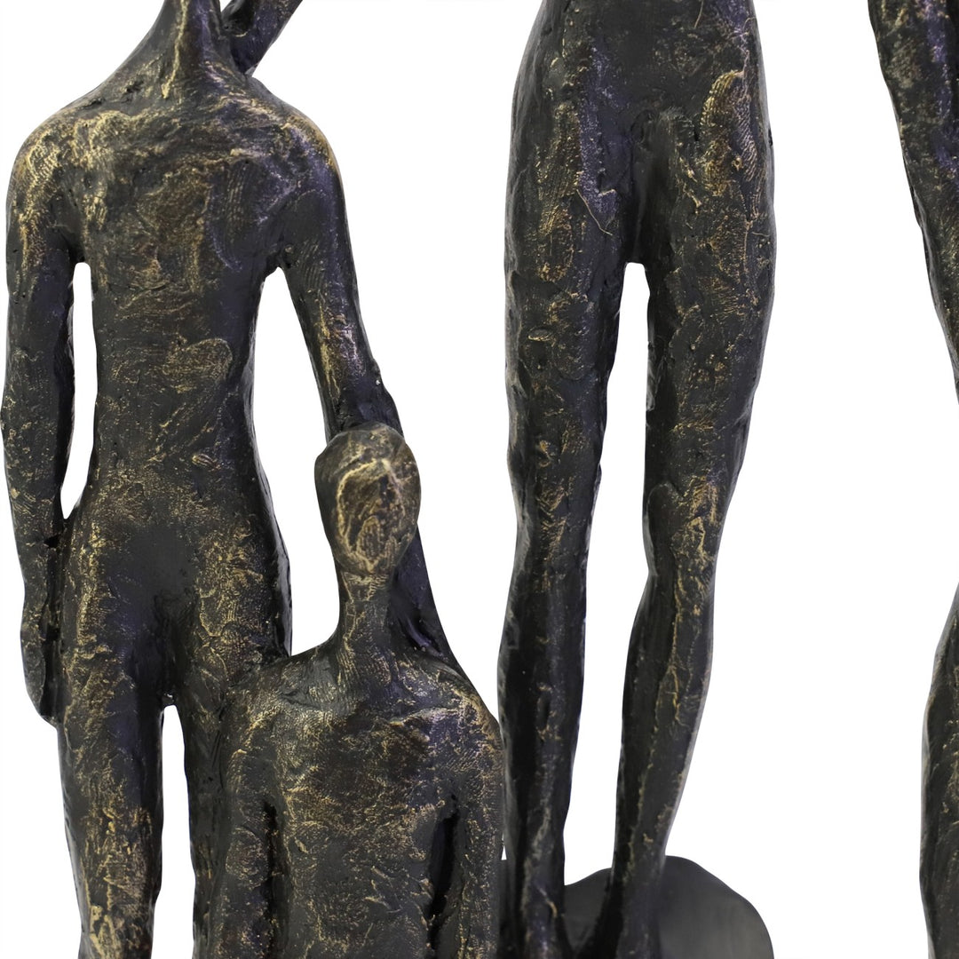 Abstract Family Sculpture on Hearts Plinth