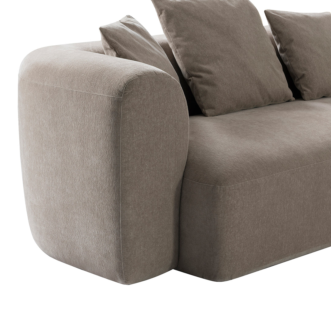Wicklow Sectional Sofa with Ottoman Natural