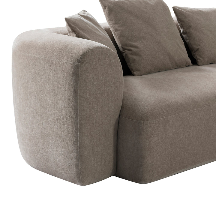 Wicklow Sectional Sofa with Ottoman Natural