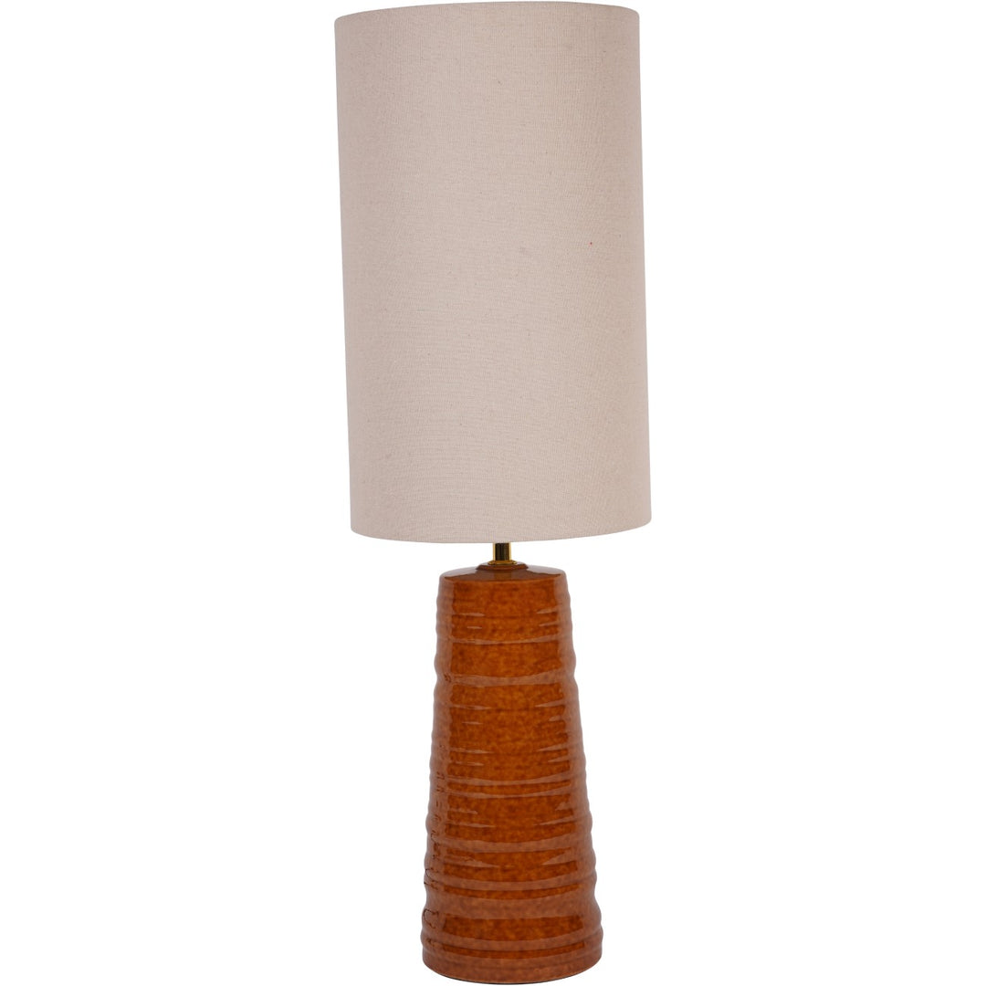 Tivoli Ceramic Table Lamp Terracotta with Shade E27 60W