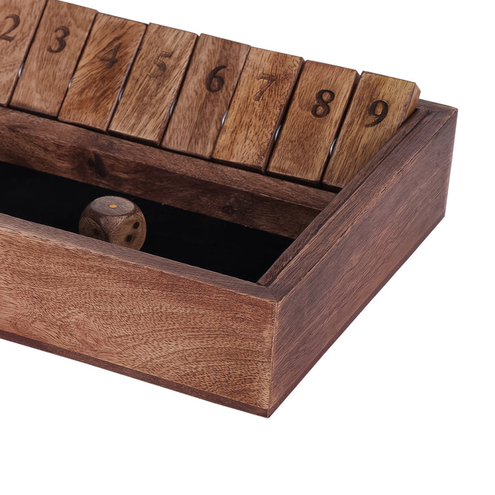 Pryce Mango Wood Shut The Box Game