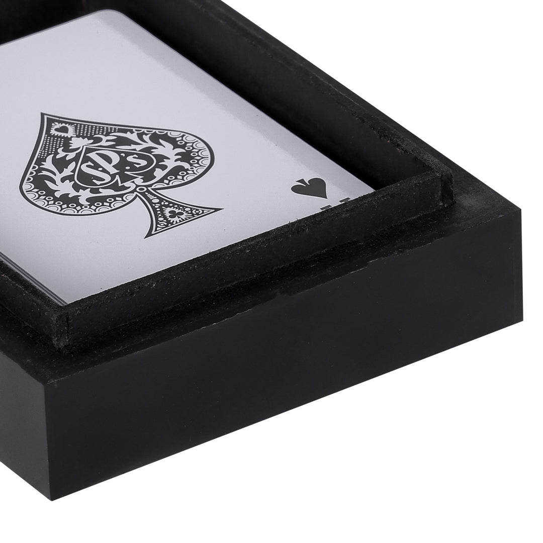 Chollerford Black and Gold Inlay Card Box