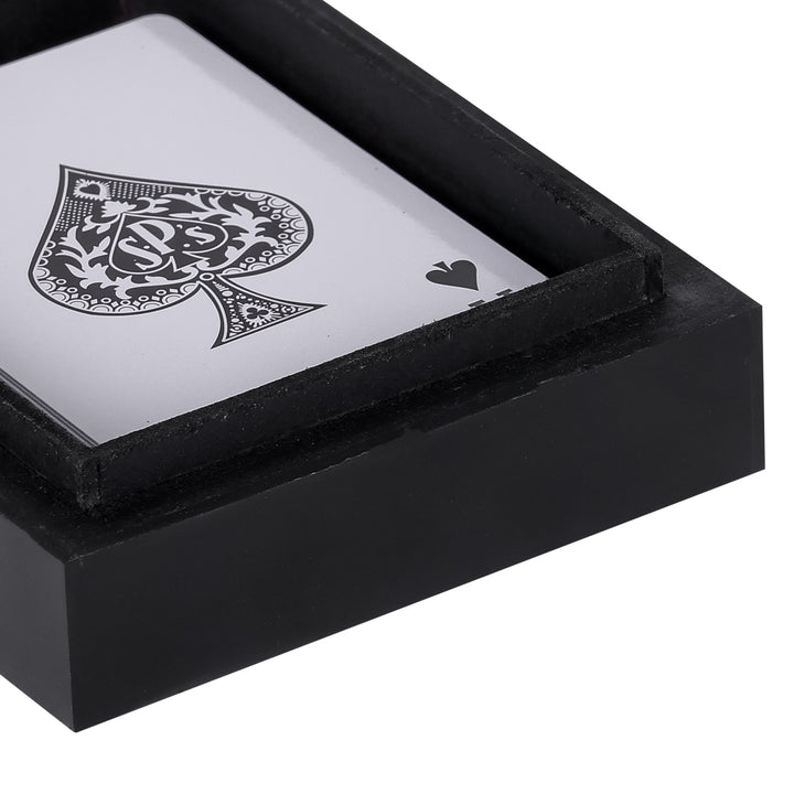 Chollerford Black and Gold Inlay Card Box