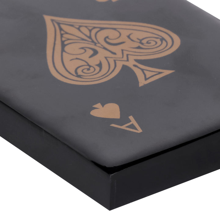 Chollerford Black and Gold Inlay Card Box