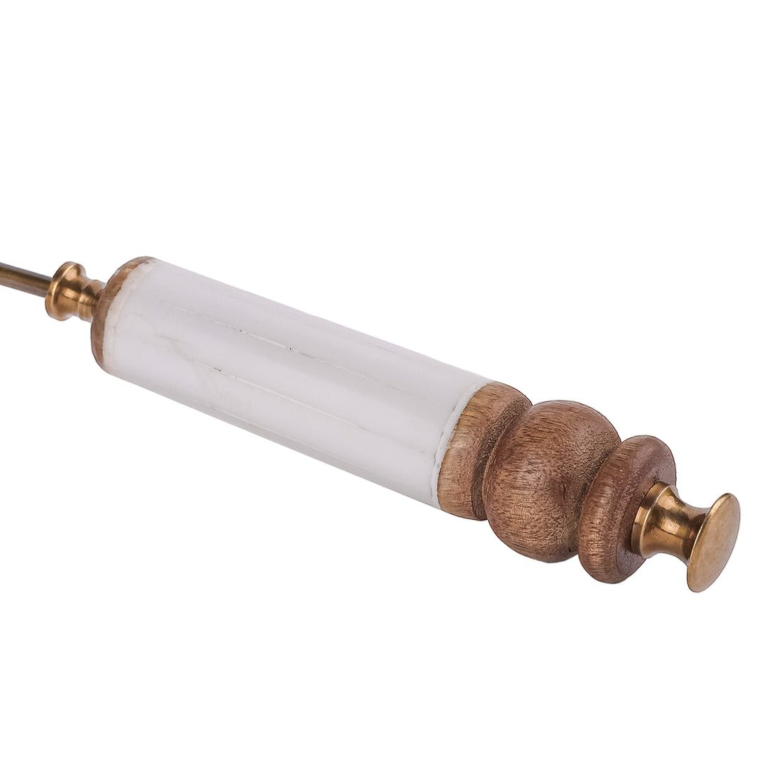 Harris Antique Brass Candle Snuffer with Bone Inlay Handle