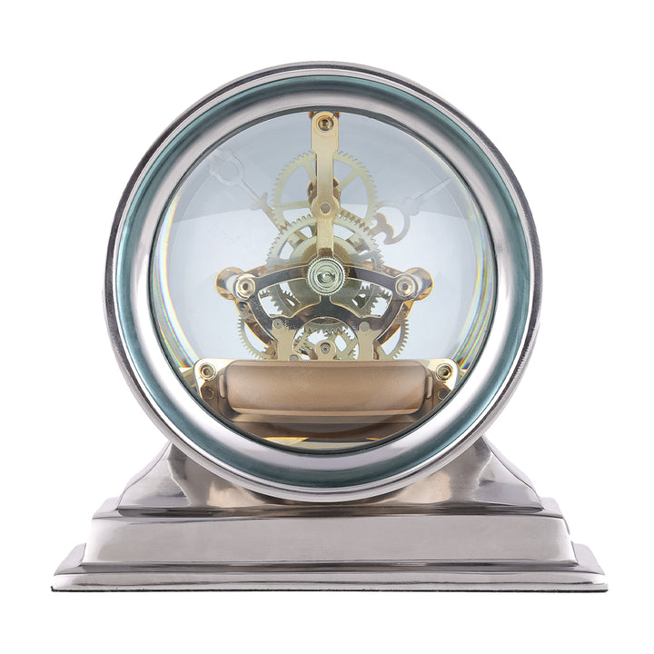 Cooper Nickel Mantel Clock