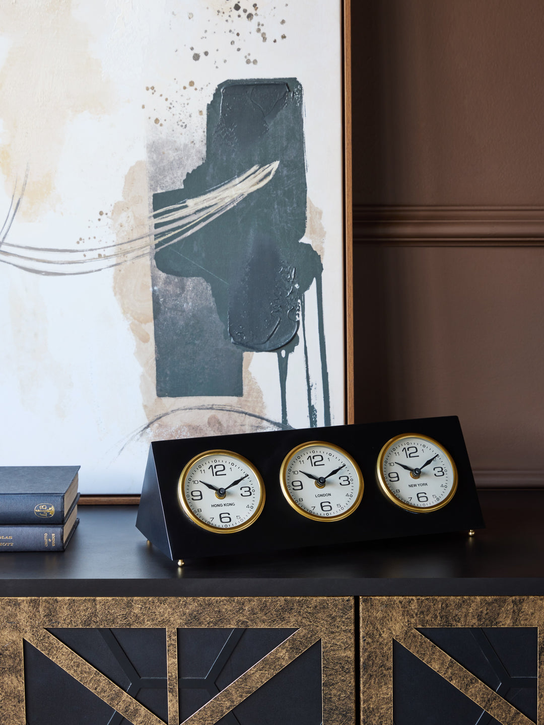 Retro World City Desk Clock