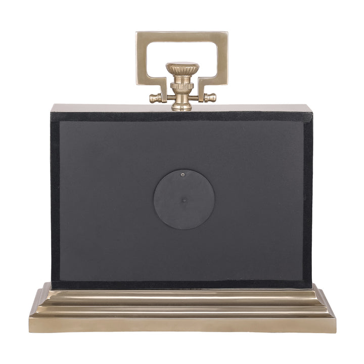 Latham Brass Rectangular Clock Large
