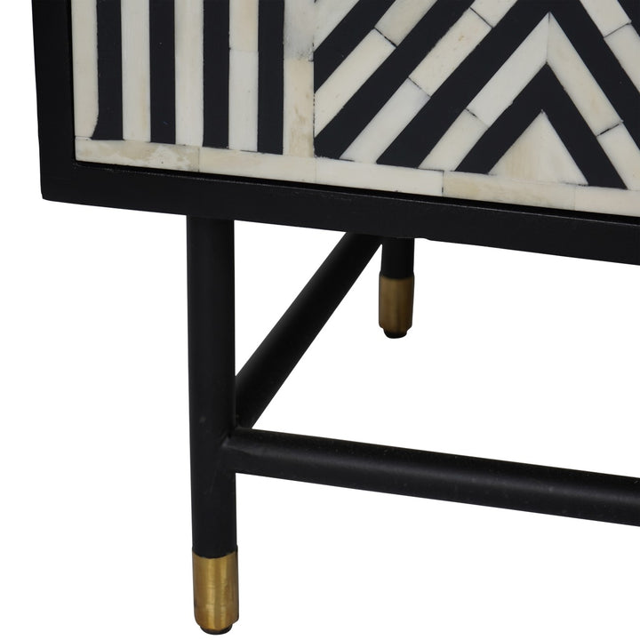 Delaney Bone Inlay Four Door Buffet Cabinet