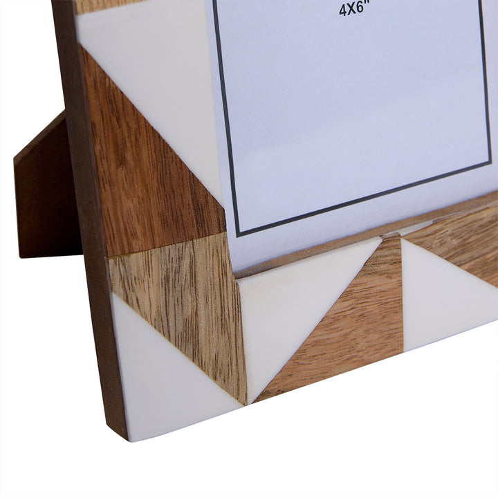 Geometric Resin Photo Frame 4x6