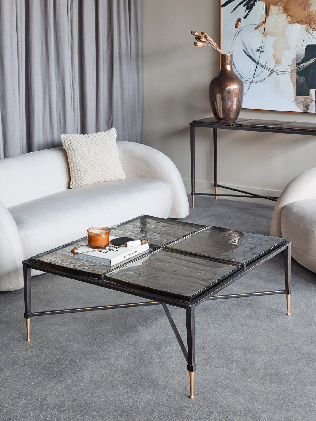 Stella Square Glass Coffee Table