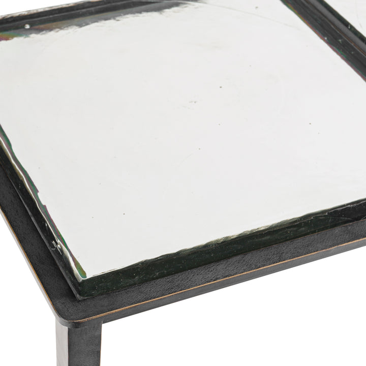Stella Square Glass Console Side Table