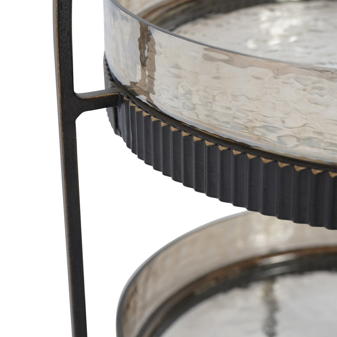 Beresford Glass Two Tier Cake Stand