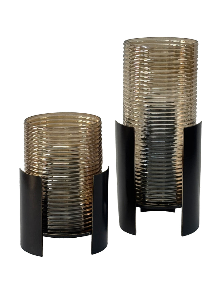 Belvedere Black Ribbed Hurricane S