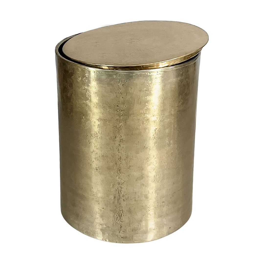 Zander Metal  Side Table with Storage 40cm