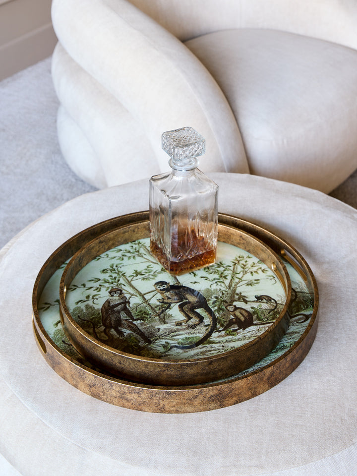 Monkey Jungle Set Of Two Trays
