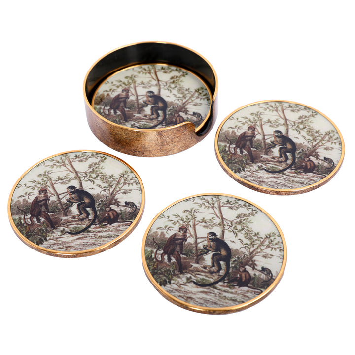 Monkey Jungle Set Coasters
